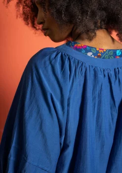 Bluse aus Baumwolle/Seide