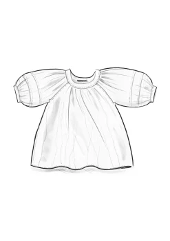 Bluse aus Baumwolle/Seide