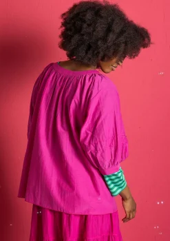 Bluse aus Baumwolle/Seide