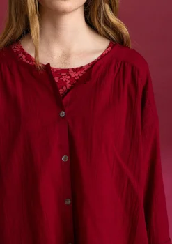 Bluse „Hedda“ aus Bio-Baumwollgewebe