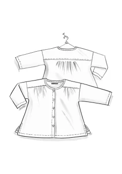 Bluse „Hedda“ aus Bio-Baumwollgewebe