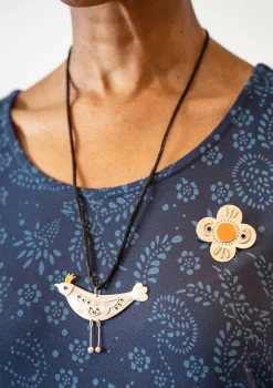 Brosche „Flower“ aus Silber