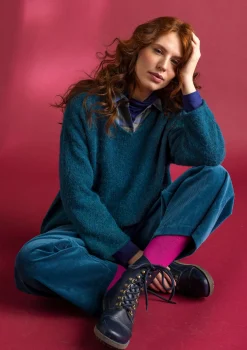 Cordhose aus Bio-Baumwolle/Elasthan