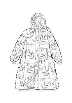 Daunenmantel „Bhumika“ aus Recycling-Polyester/Daunen