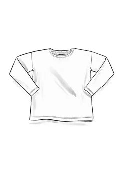 Einfarbiges Shirt aus Bio-Baumwolle