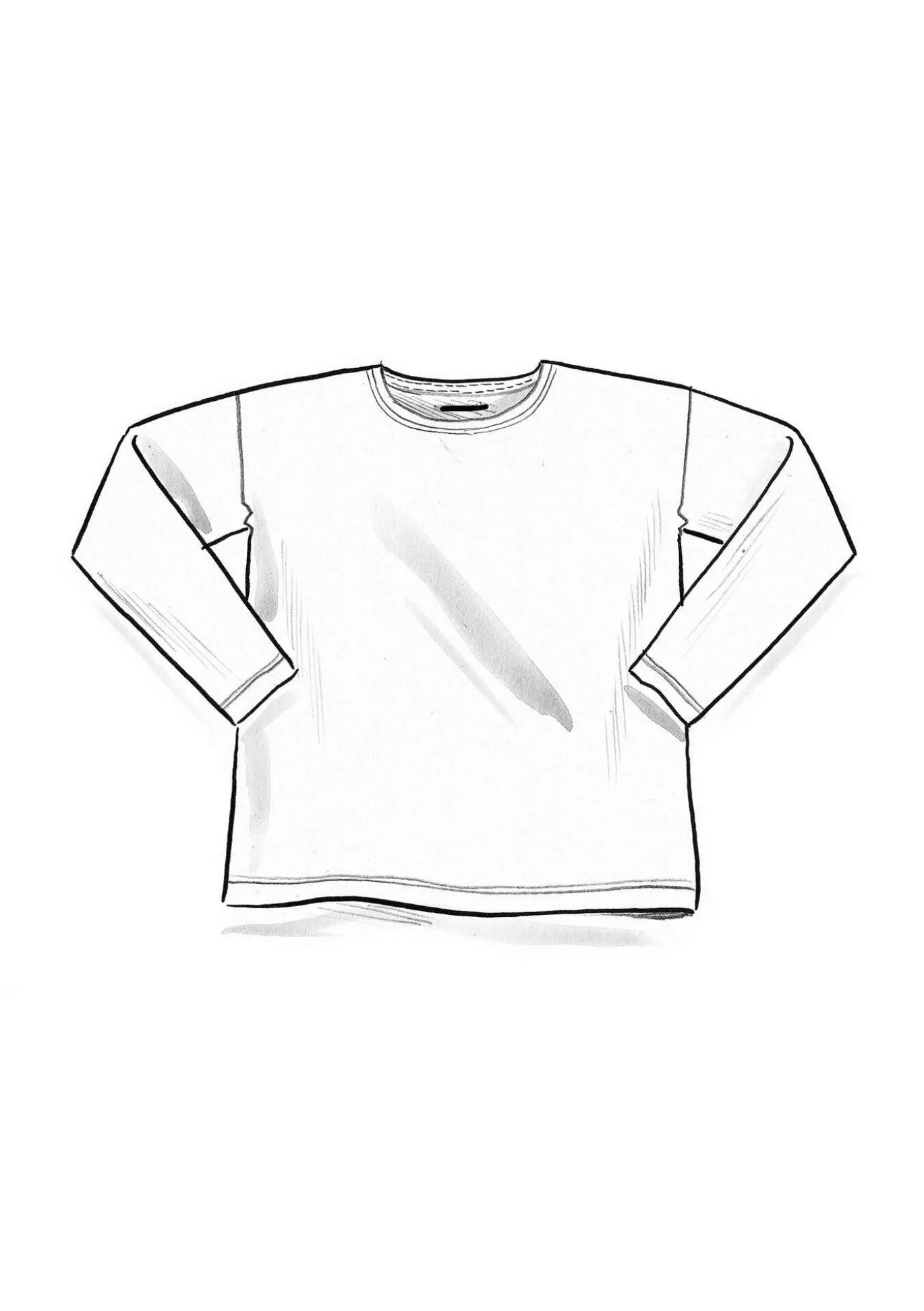 Einfarbiges Shirt aus Bio-Baumwolle