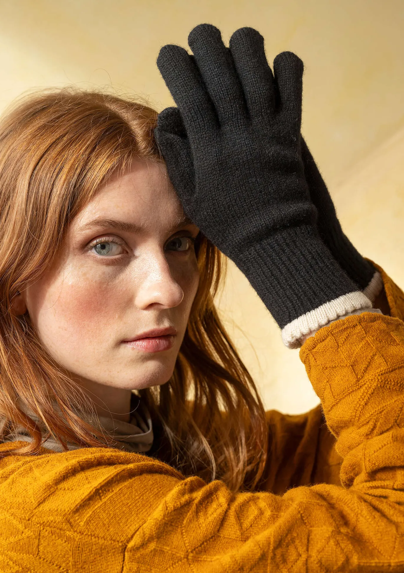 Fingerhandschuhe aus Lammwolle