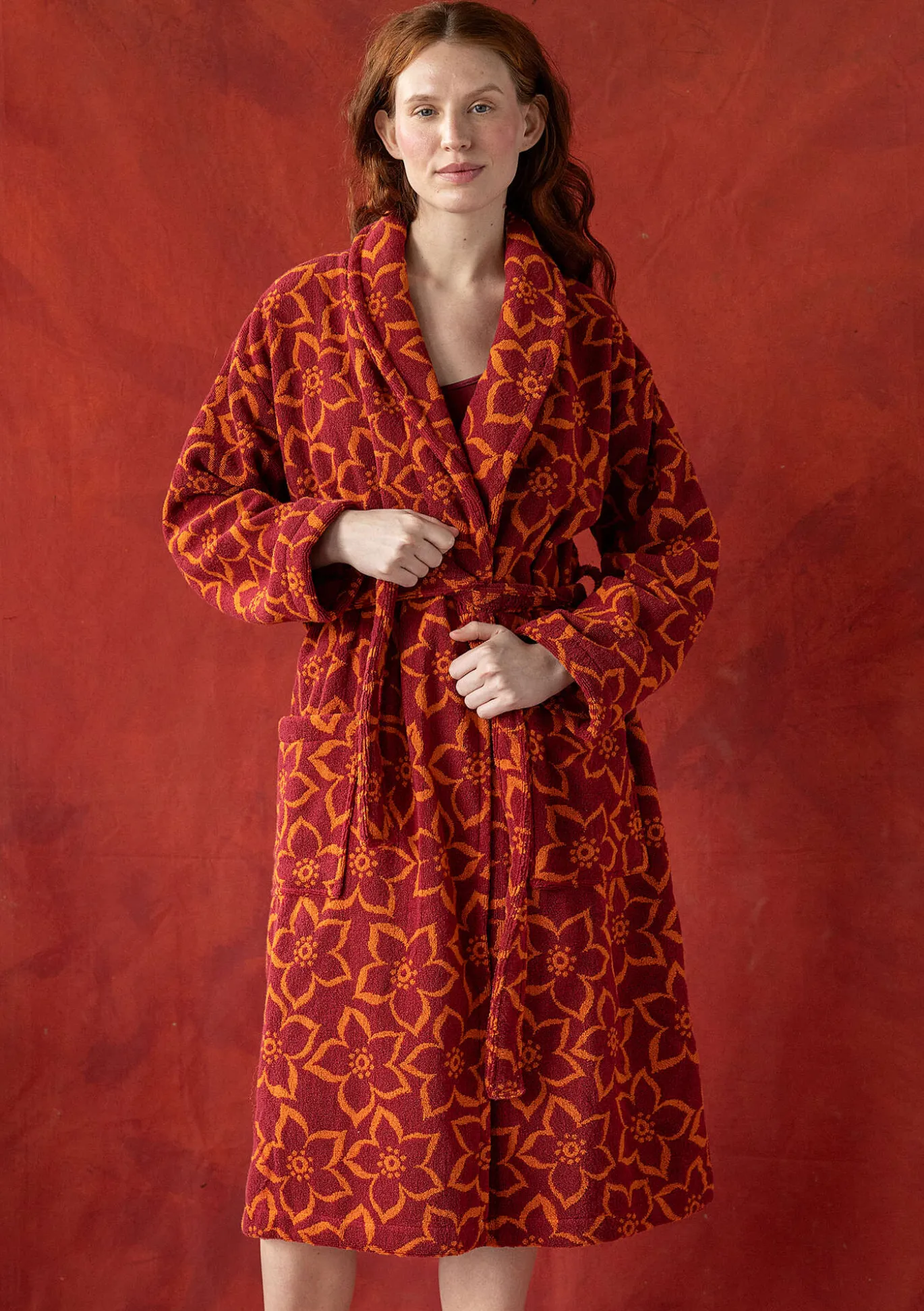 Frottee-Morgenmantel „Stars“ aus Bio-Baumwolle