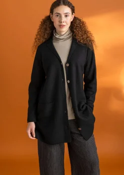 Gestrickter Blazer aus gefilzter Bio-Wolle