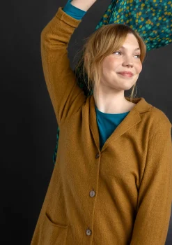 Gestrickter Blazer aus gefilzter Bio-Wolle