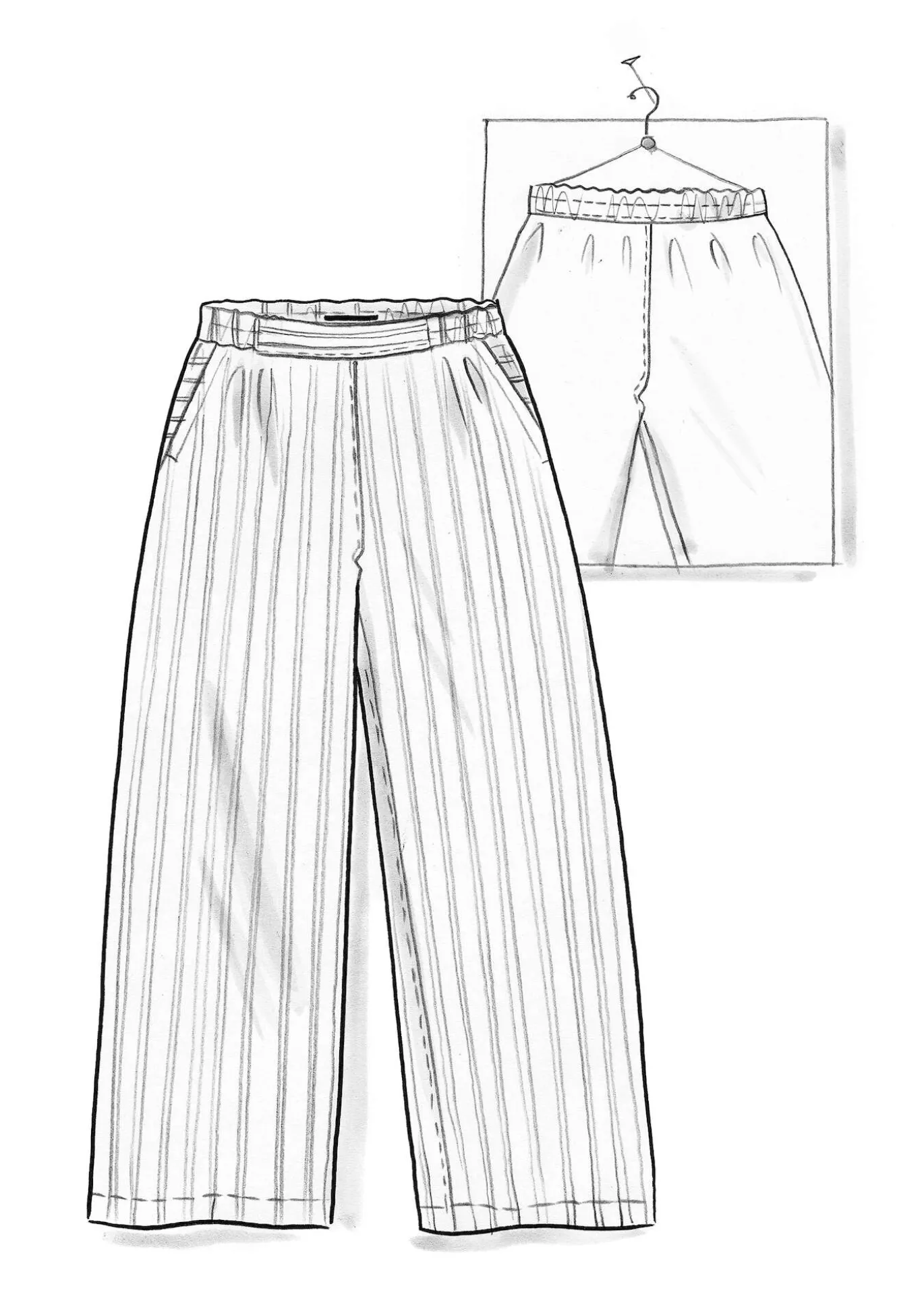 Hose „Asta“ aus Leinengewebe