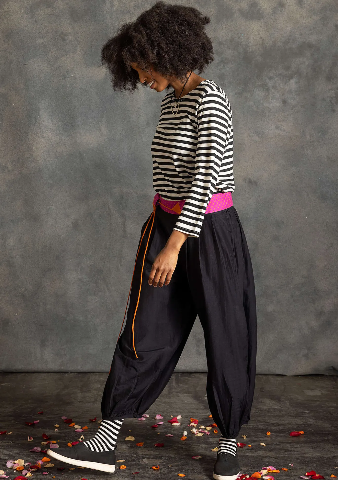 Hose aus Baumwolle/Seide