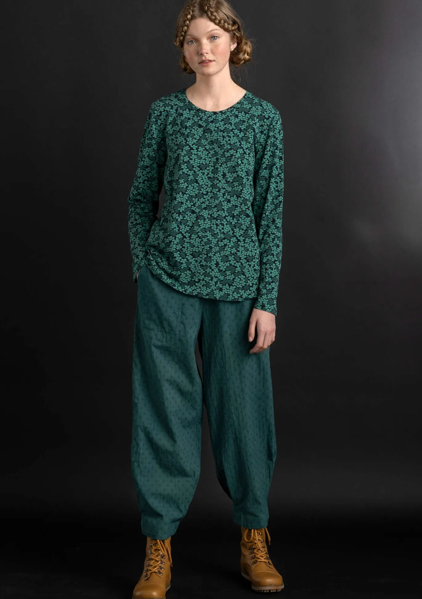 Hose aus Bio-Baumwolldobby