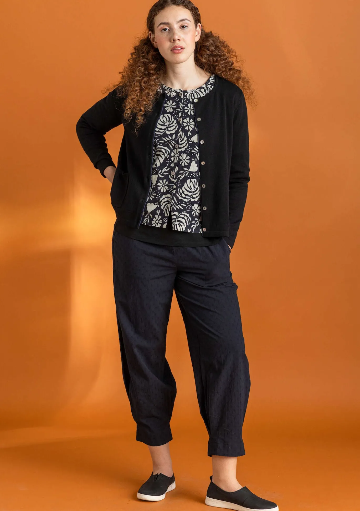 Hose aus Bio-Baumwolldobby