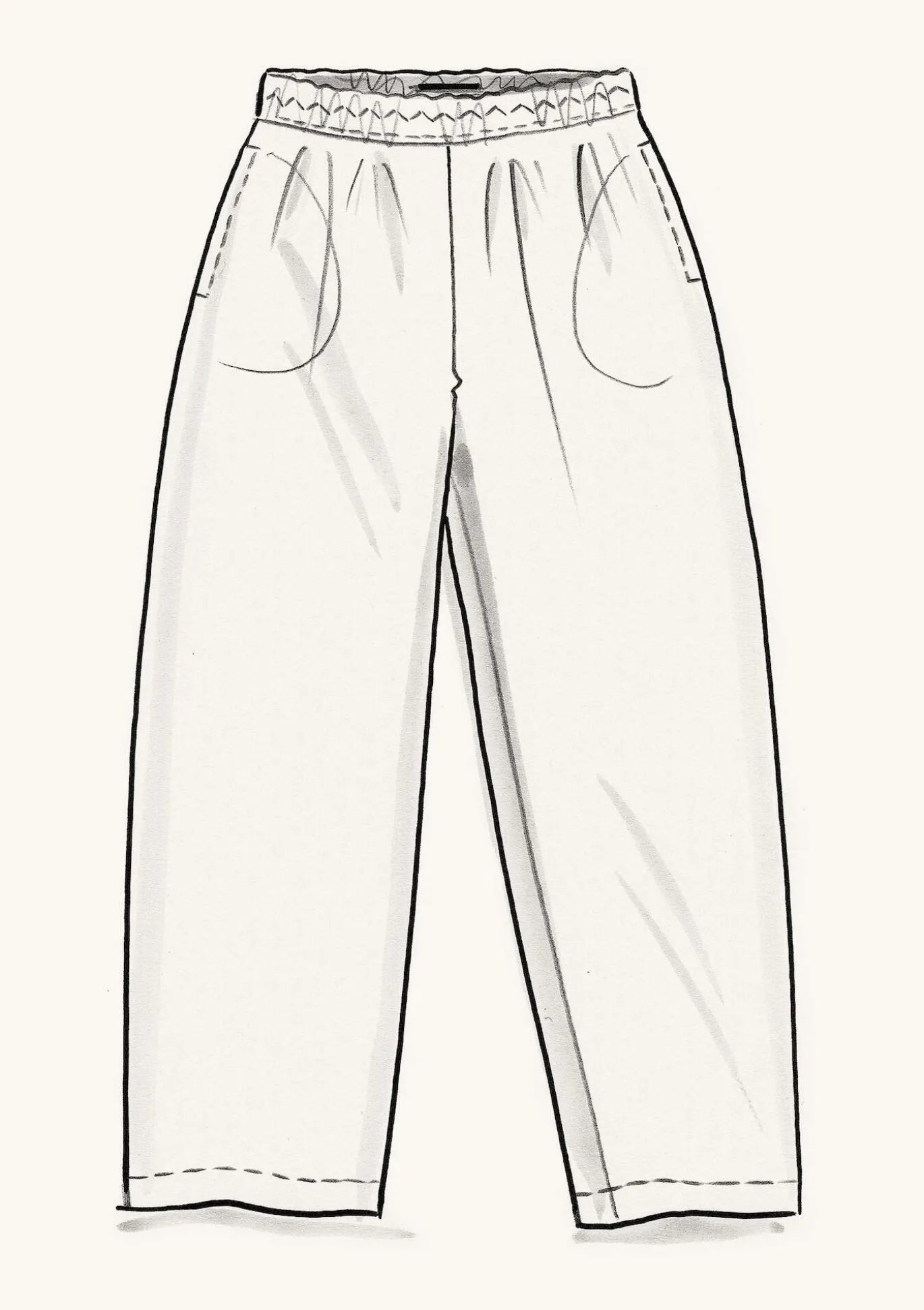 Hose „Margit“ aus Leinen/Modal-Gewebe