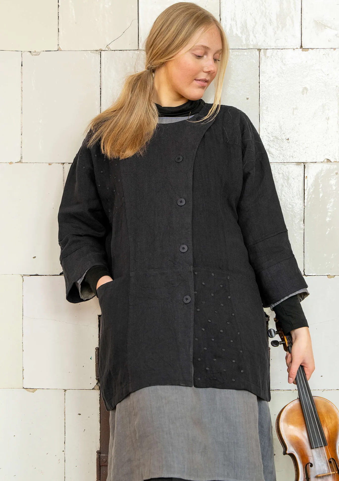 Jacke „Andante“ aus Leinen