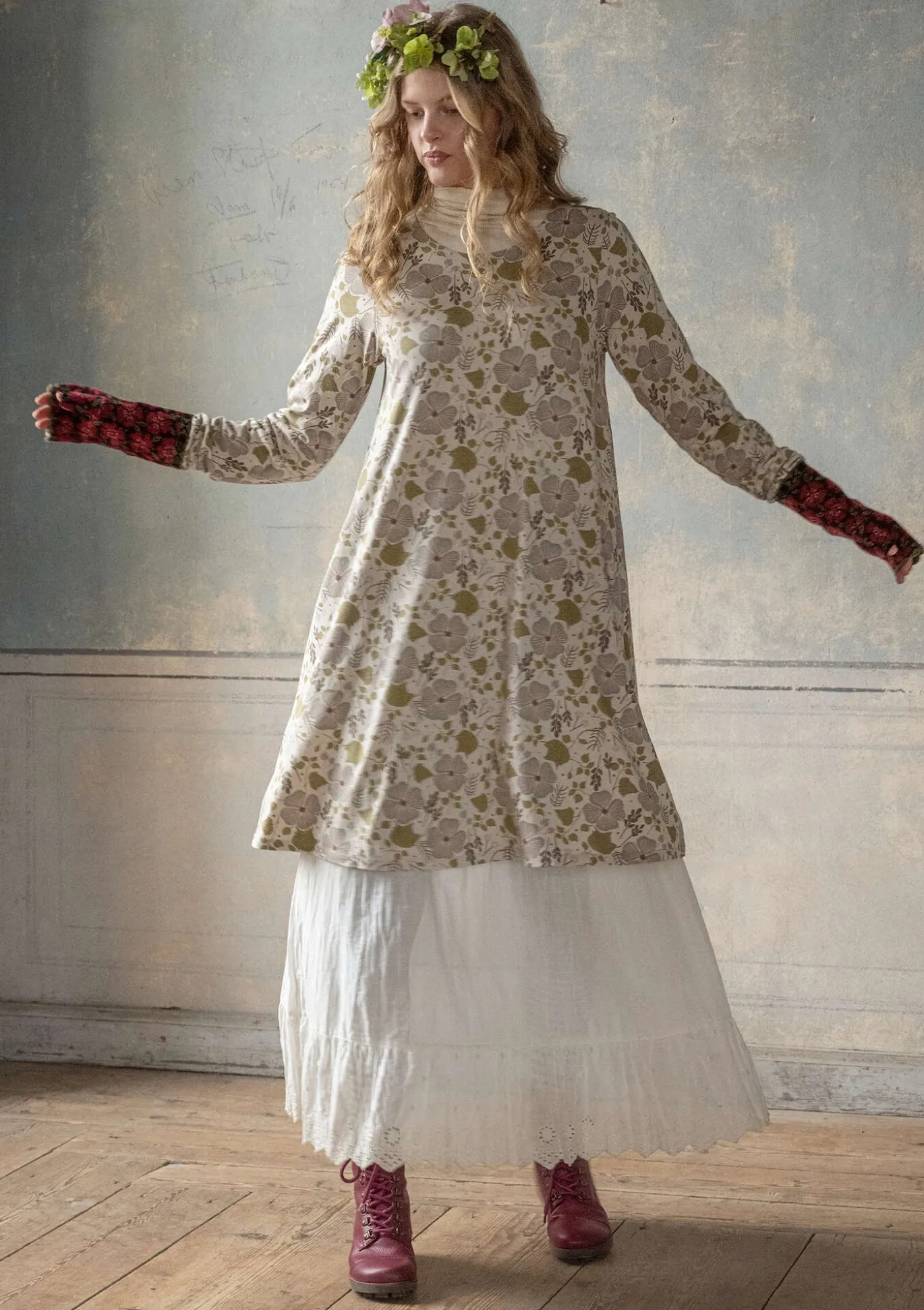 Jerseykleid „Höstanemone“ aus Bio-Baumwolle/Modal