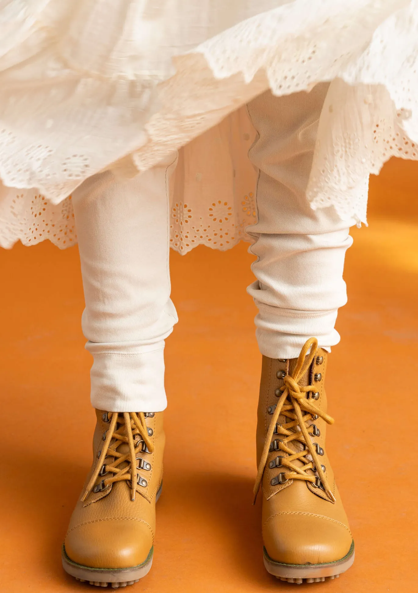 Jerseyleggings aus Bio-Baumwollripp