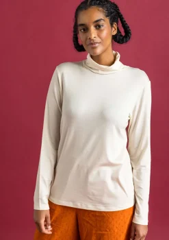 Jersey-Rollkragenshirt aus Lyocell/Elasthan