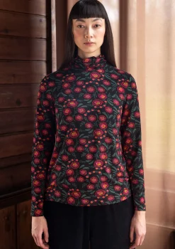 Jersey-Rollkragenshirt „Dagny“ aus Lyocell/Elasthan