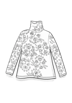 Jersey-Rollkragenshirt „Dagny“ aus Lyocell/Elasthan