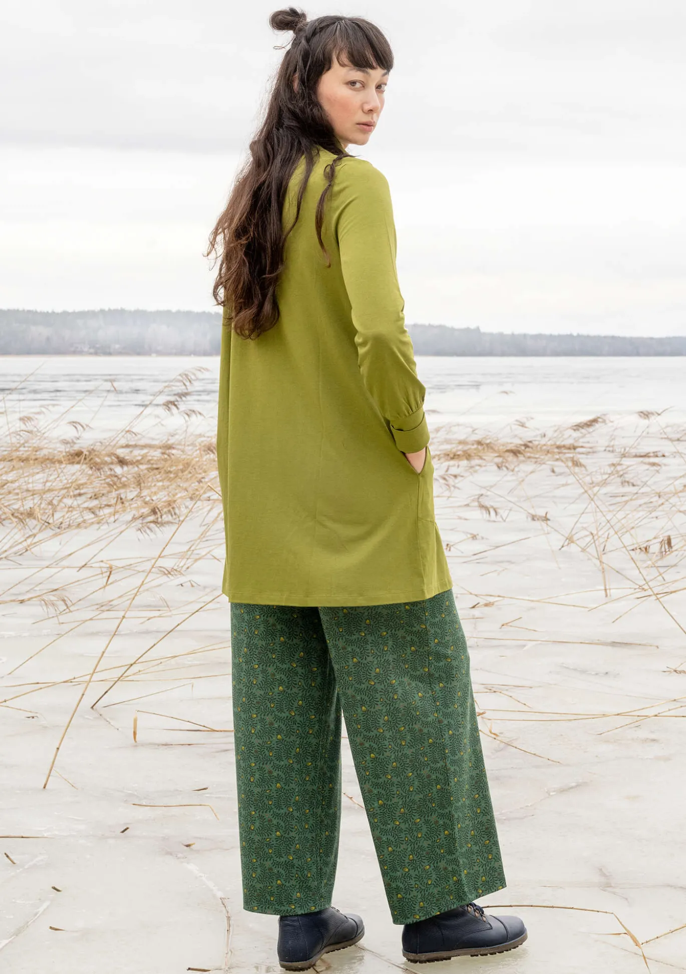 Jerseytunika aus Bio-Baumwolle/Modal/Elasthan