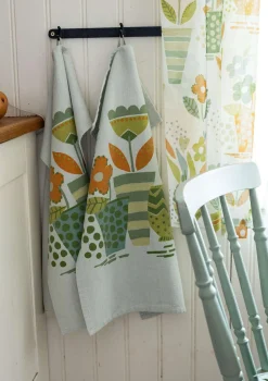 Küchentuch „Flower pots“ aus Bio-Baumwolle