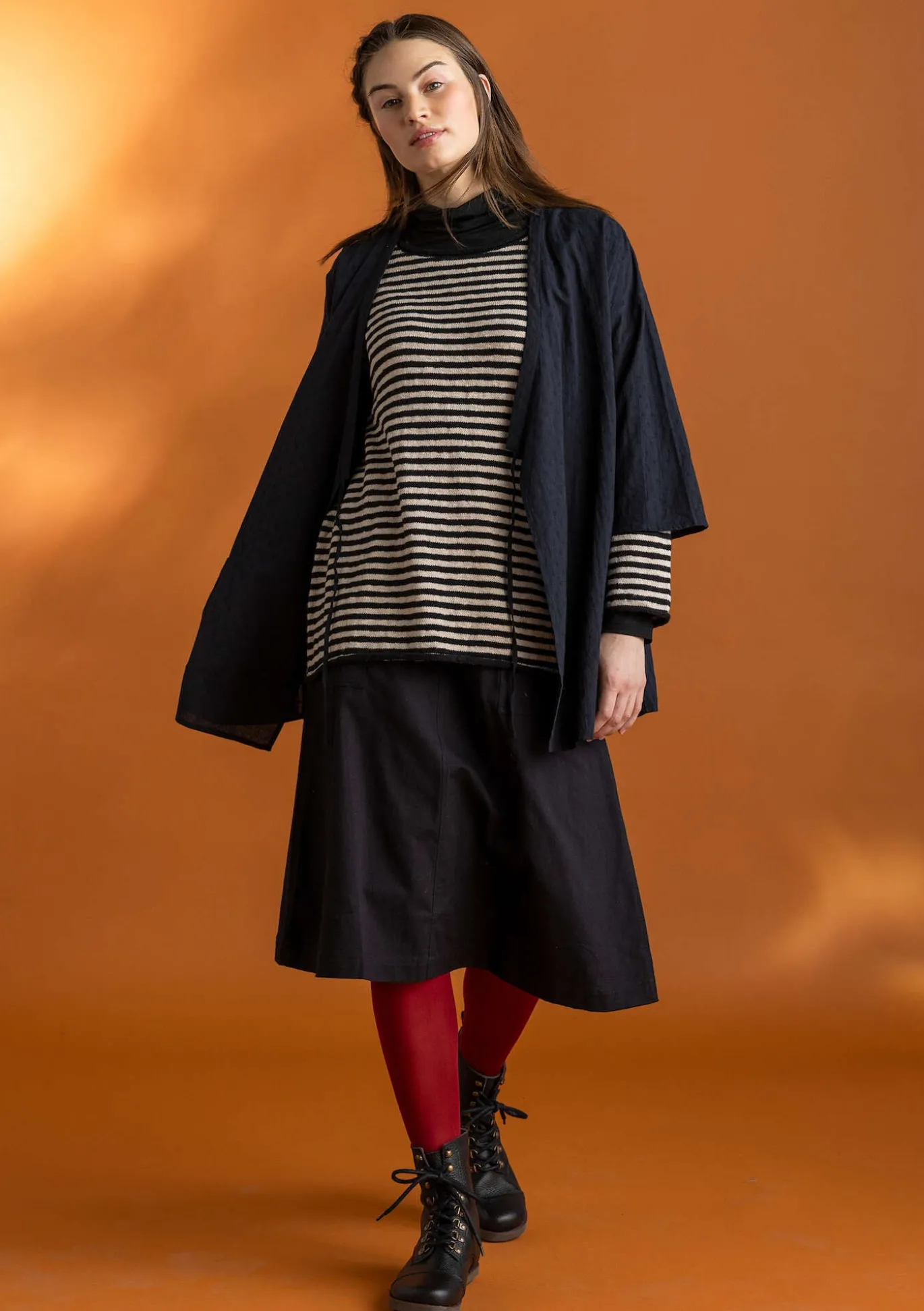 Kimono aus Bio-Baumwolldobby