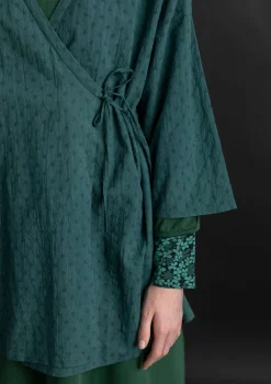 Kimono aus Bio-Baumwolldobby