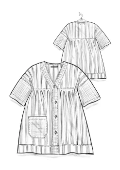 Künstlerbluse „Sofia“ aus Bio-Baumwolle