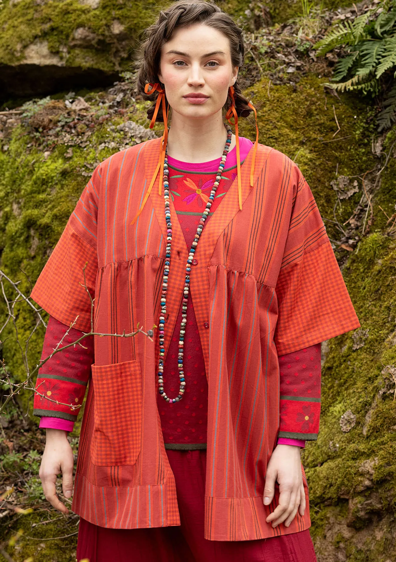 Künstlerbluse „Sofia“ aus Bio-Baumwolle