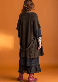 Langstrickjacke aus Alpakagemisch