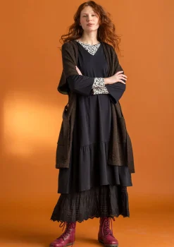 Langstrickjacke aus Alpakagemisch