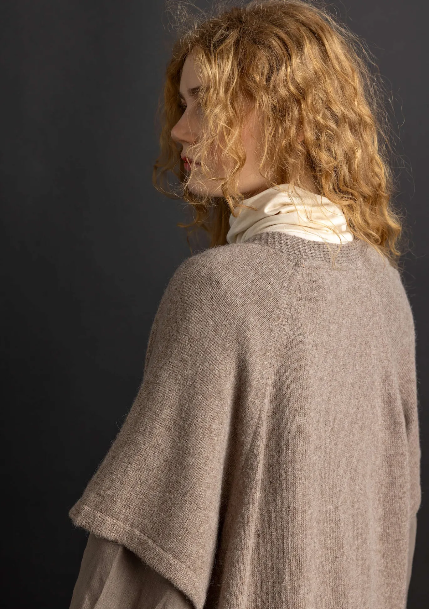 Langstrickjacke aus Alpakagemisch