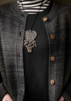 Langstrickjacke „Eckerö“ aus Space-Dye-Wolle