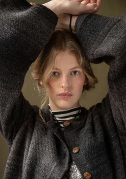 Langstrickjacke „Eckerö“ aus Space-Dye-Wolle