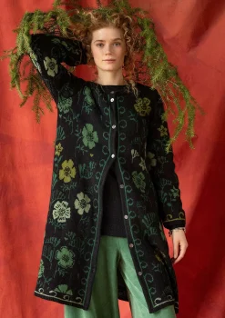 Langstrickjacke „Gnistra“ aus Bio- und Recycling-Baumwolle/Alpakawollgemisch