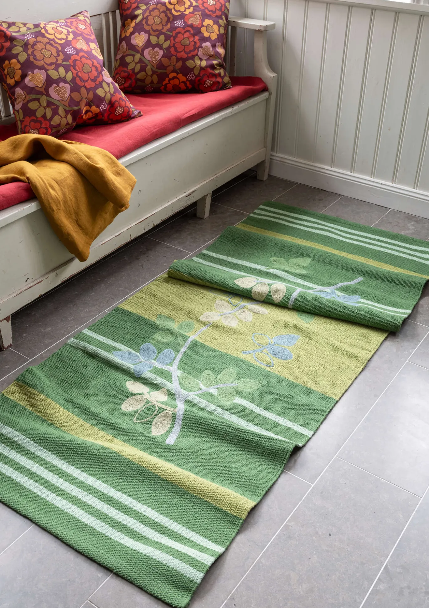 Läufer „Leaves“ aus Bio-Baumwolle