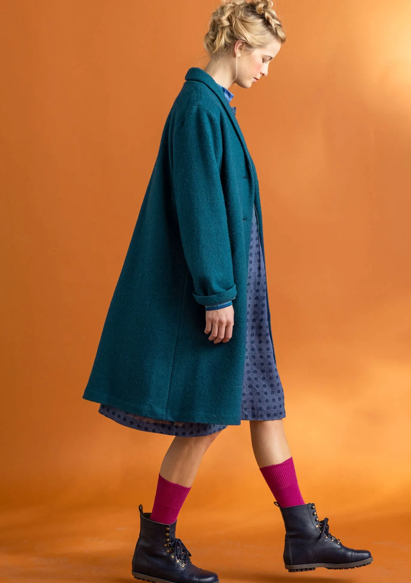 Mantel aus Wollgemisch