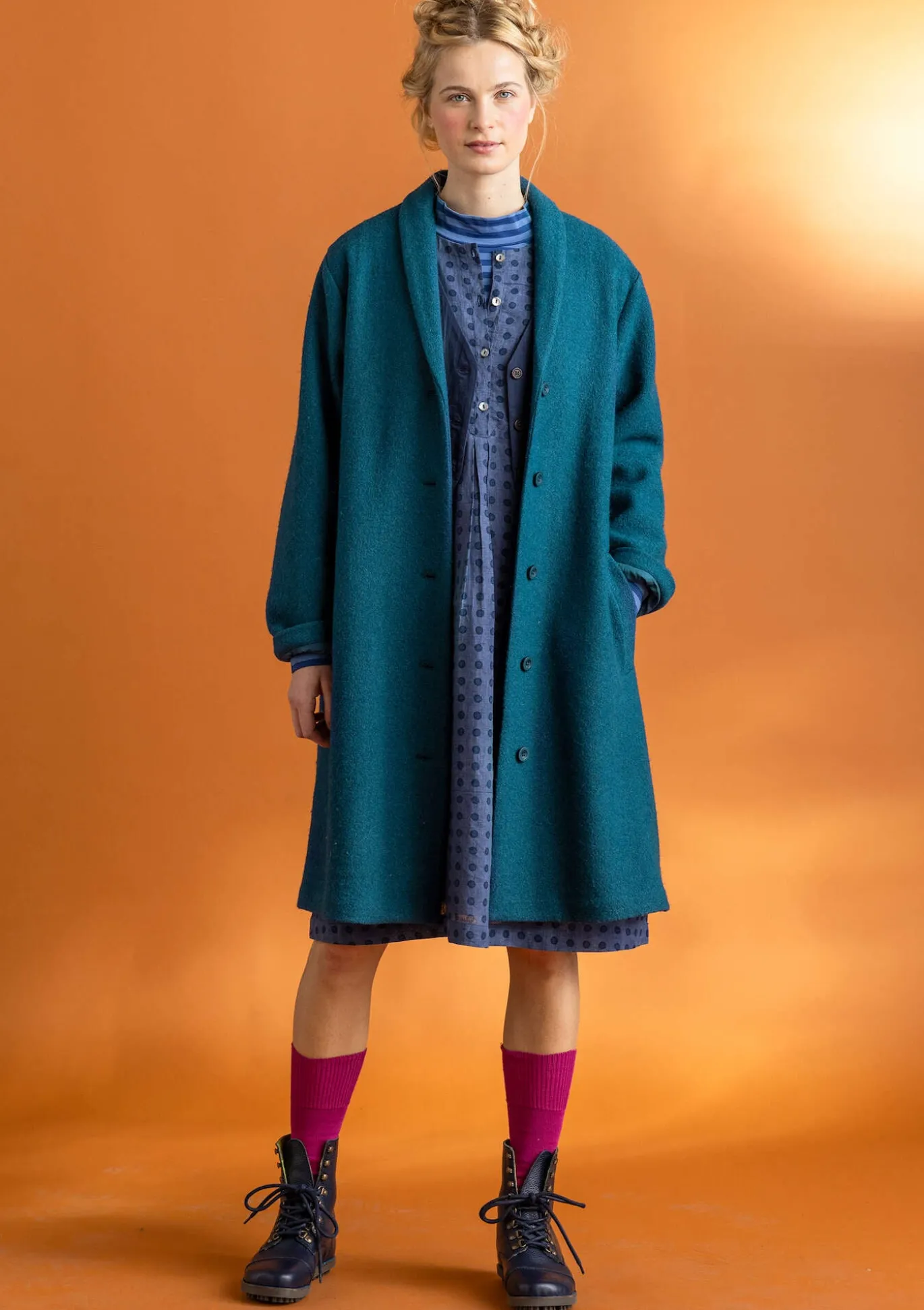 Mantel aus Wollgemisch