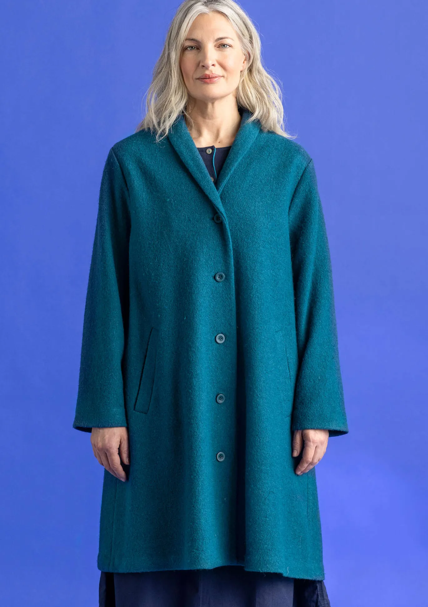 Mantel aus Wollgemisch