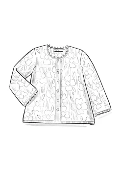 Pointelle-Strickjacke „Blomstra“ aus Bio-Wolle