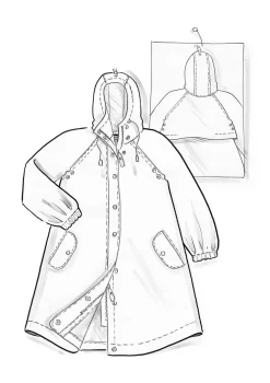 Regenjacke „Hedda“ aus Bio-Baumwollgewebe