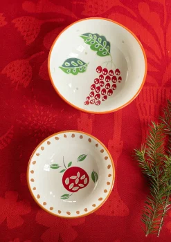 Schale „Fruits“ aus Keramik, 2er-Set