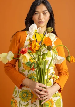 Schürze „Sunflower“ aus Bio-Baumwolle/Leinen