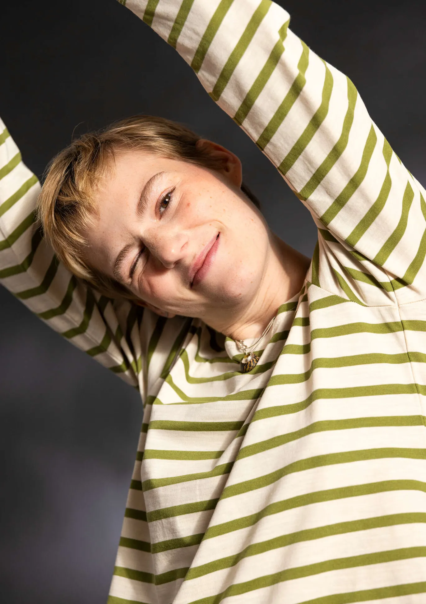 Streifenshirt aus Bio-Baumwolle/Modal