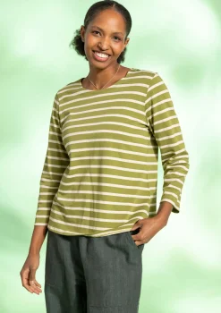 Streifenshirt aus Bio-Baumwolle/Modal