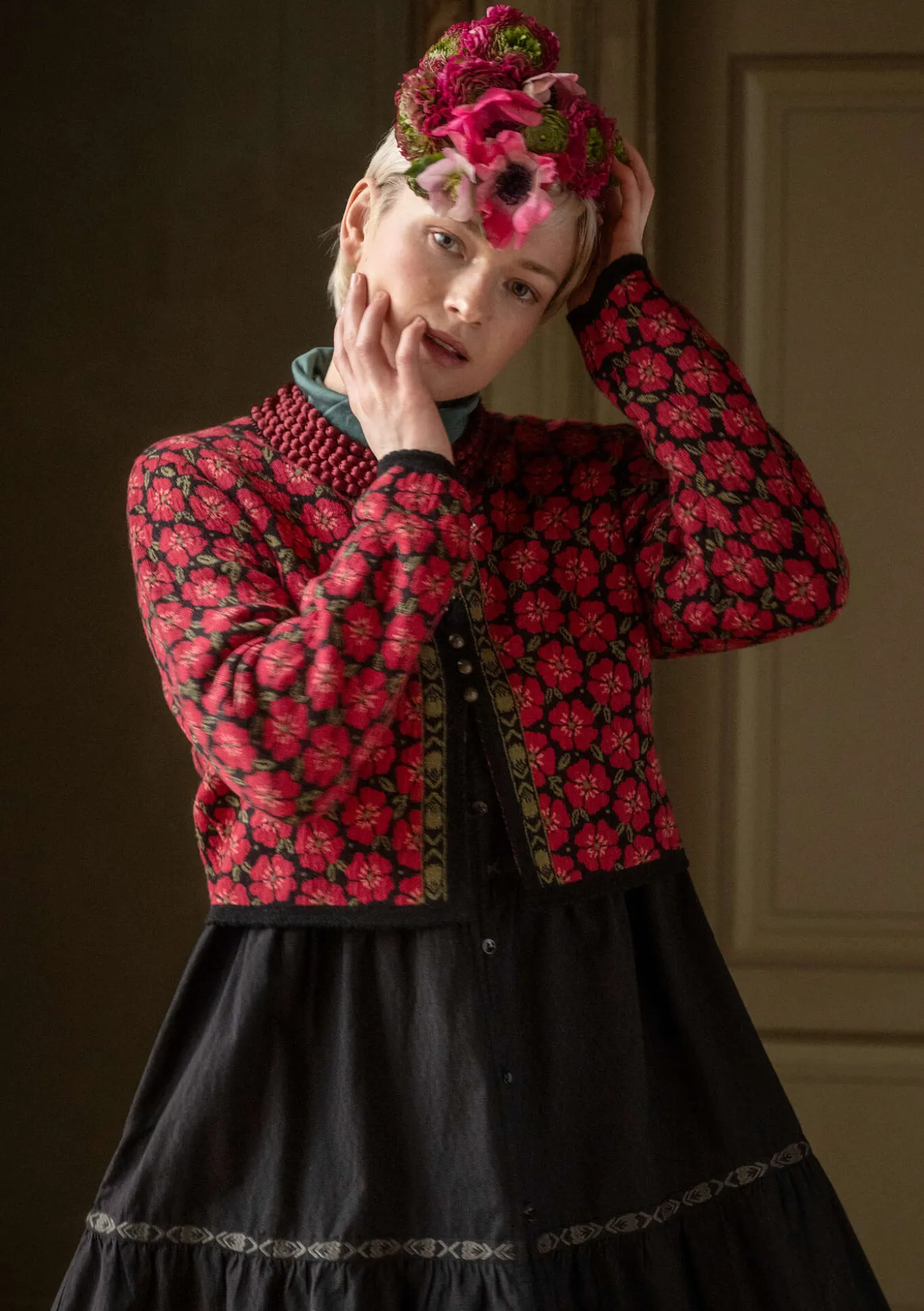 Strickjacke „Anemone“ aus Bio-Wolle