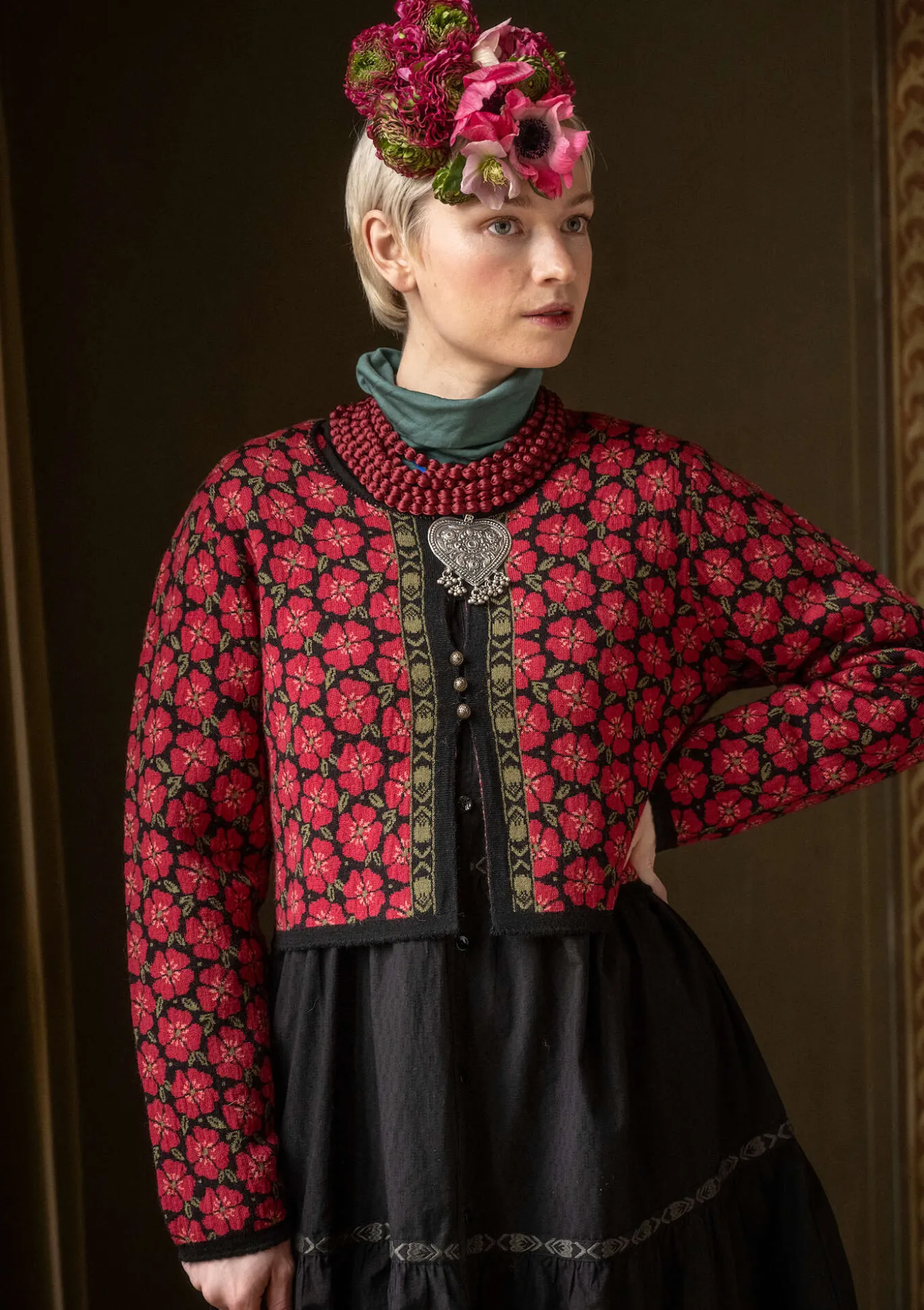 Strickjacke „Anemone“ aus Bio-Wolle