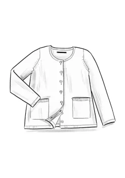 Strickjacke aus Bio-/Recycling-Baumwolle